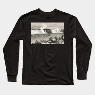 Niagara Falls in the 19th century Long Sleeve T-Shirt